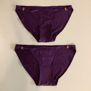 Blooms Size XS Prive Period 2 Pairs of Friendly Travel Panty Purple. New No Tags
